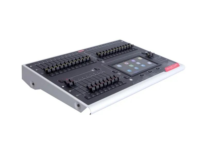 Console lumière LSC MANTRA LITE avec écran tactile couleur, 24 potentiomètres et contrôle DMX 512 circuits pour événements