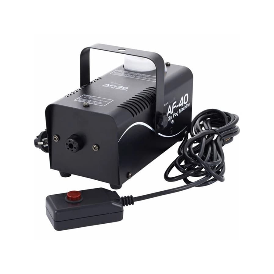 Machine à brouillard compacte Stairville AF-40 avec système de vaporisation efficace pour effets scéniques et événements