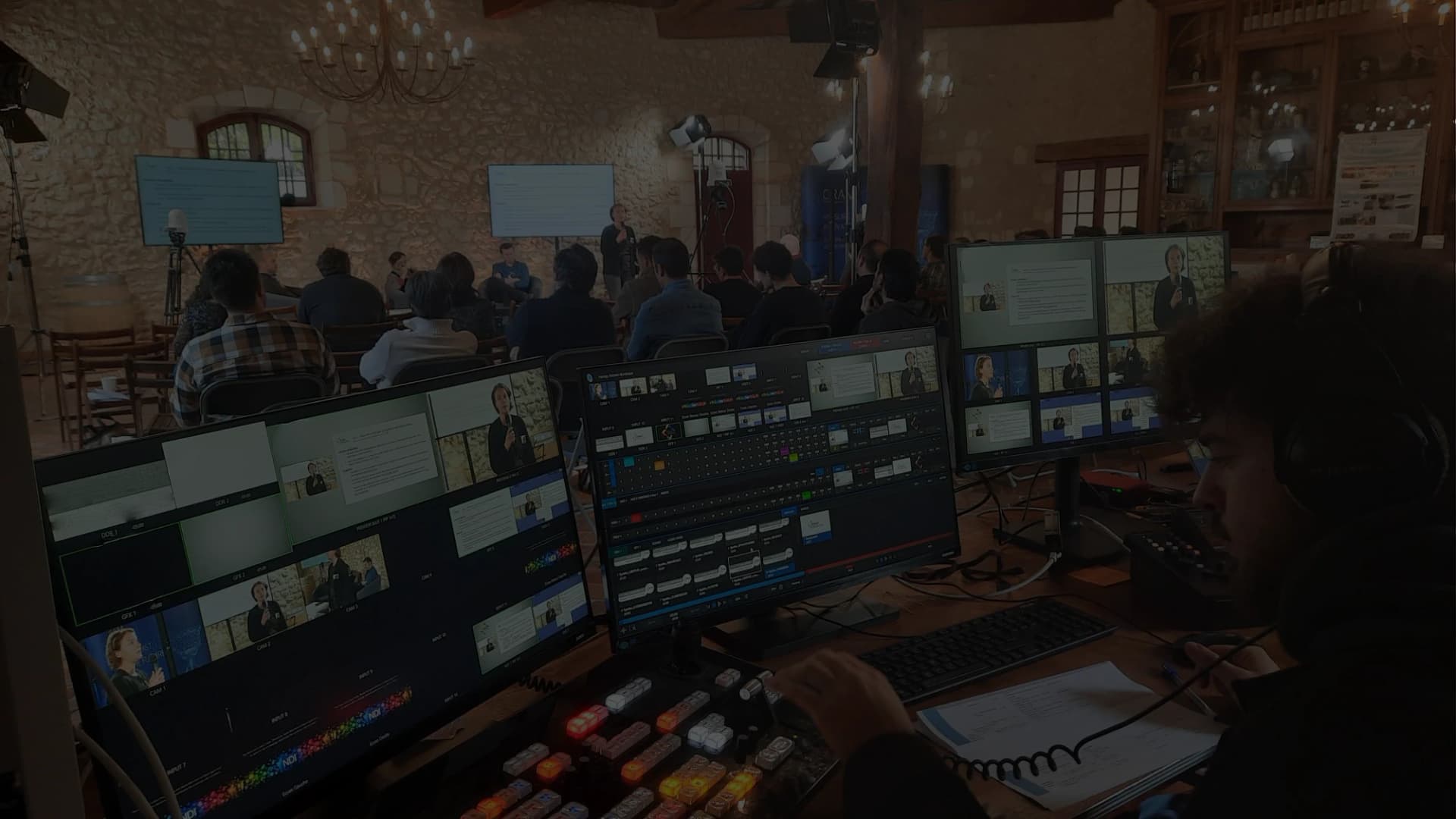 Équipement audiovisuel professionnel - écrans LED et matériel événementiel